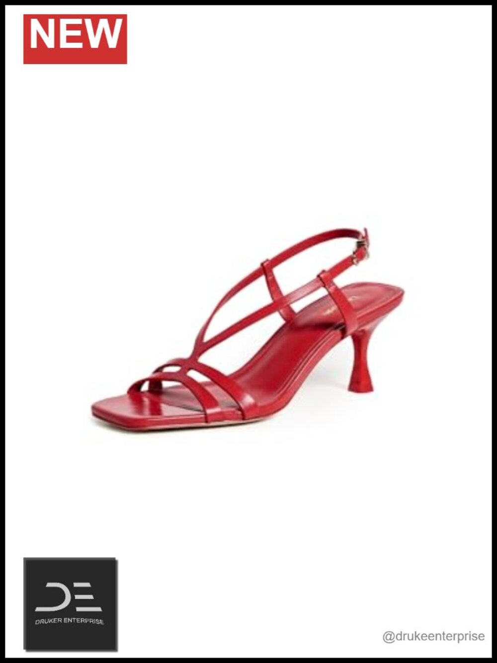 Larroudé Women's Daphne Heeled Sandals Slingback Stiletto Leather
